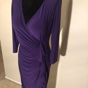 American Living purple dress with rousching